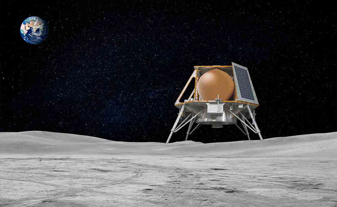 Team Indus Moon Lander illustration