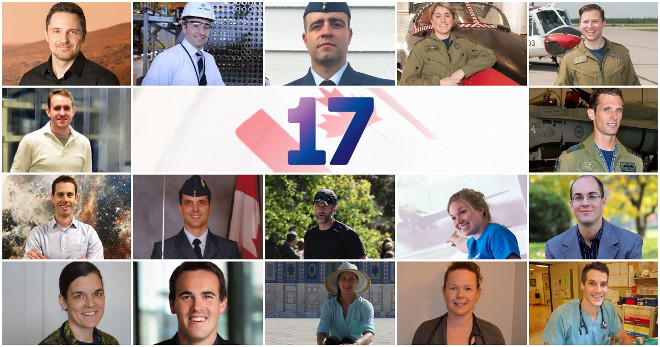The 17 final astronaut candidates