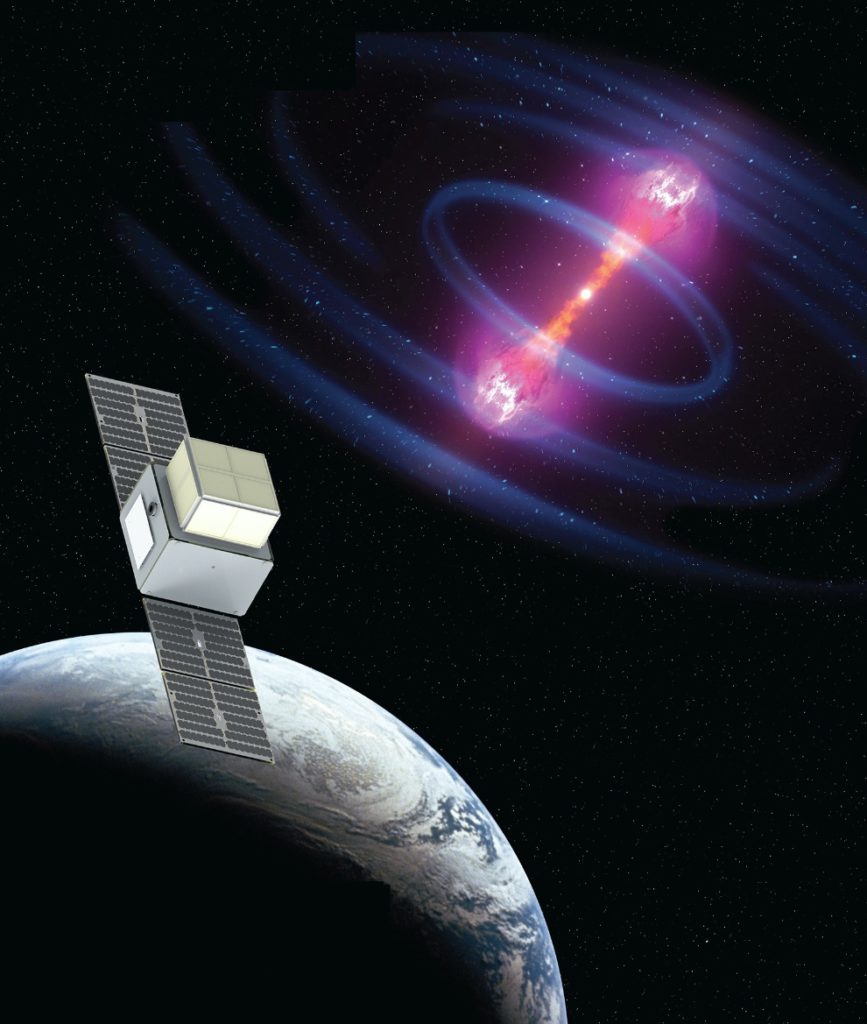 Artist’s conception of the NASA StarBurst astrophysics mission. Credit: NASA Marshall Space Flight Center.