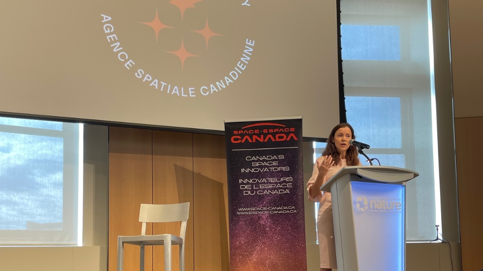 Lisa Campbell Provides A Csa Update At Space Bound Spaceq 